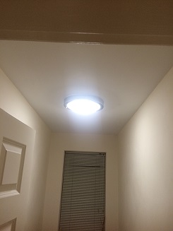 Bath LED light on